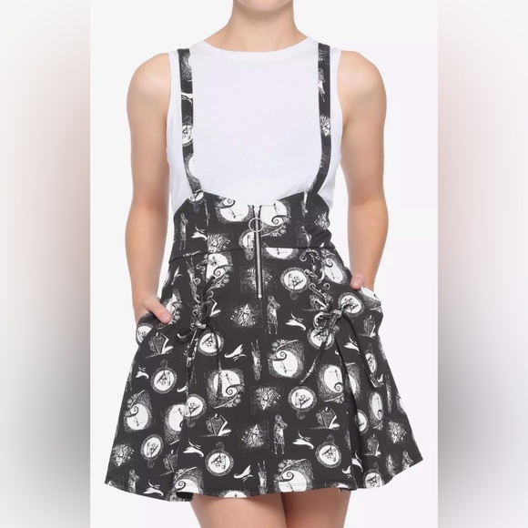 Disney Dresses & Skirts - Disney The Nightmare Before Christmas O-Ring Suspender Skirt Size XL